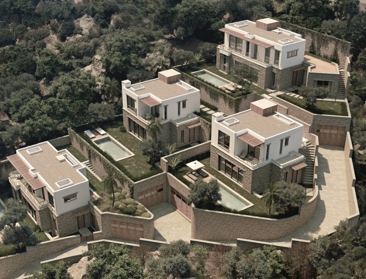 Bodrum'da Özel Plajlı, Havuzlu ve Müştemilatlı 5+1 Villa